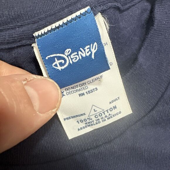 Vintage Y2K Disney Store Shirt Blue Disney Dreams Florida Men's Size Large - Picture 3 of 4